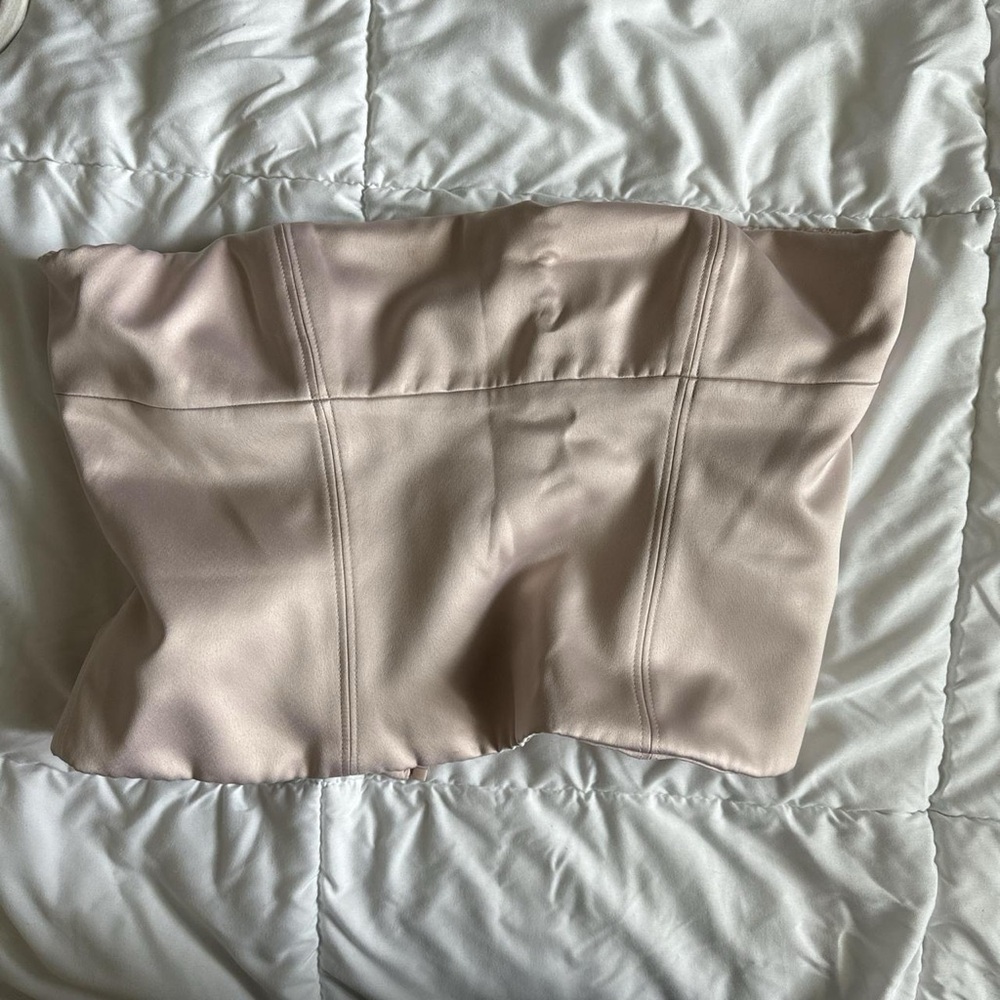 Satin pink house of CB corset.